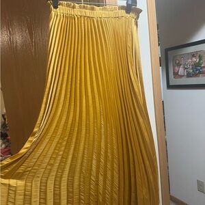 Lulus Marigold Pleated Skirt
